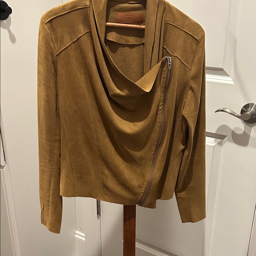 Blank NYC Camel Draped Blazer